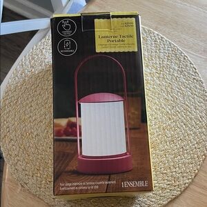 Ashland Pink and White Portable Lantern New in Box